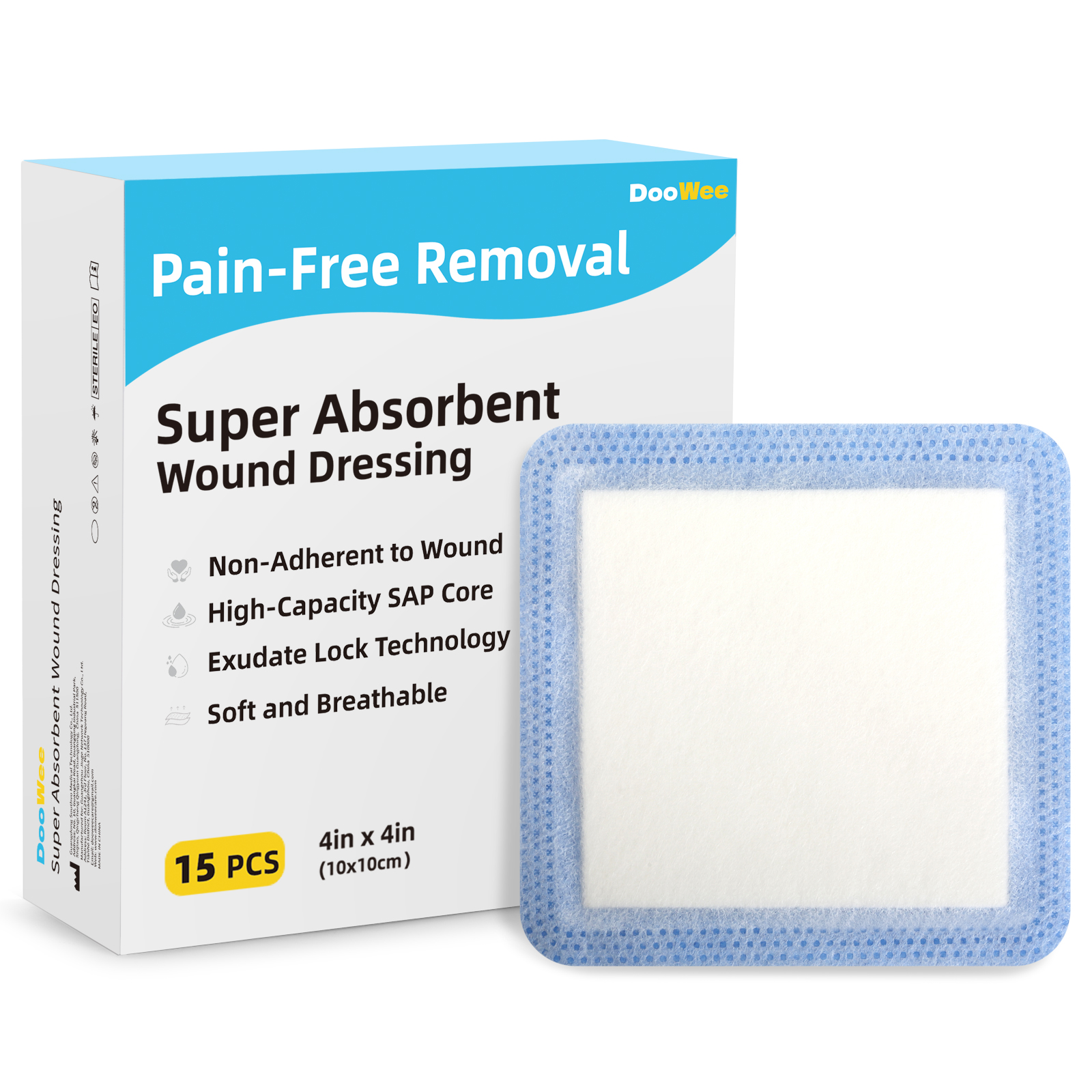 DooWee Super Absorbent Wound Dressing